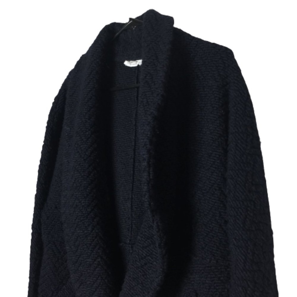 BB Dakota Women's Johnna Knit Cocoon Jacket Navy - Picture 10 of 14
